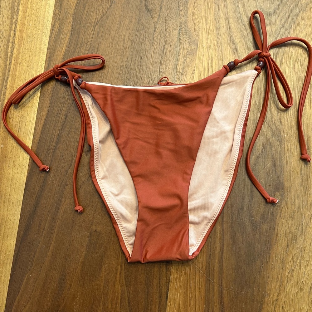 JCrew hipster tie bikini bottom